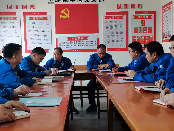 1678442281851979.png 3月6日下午,公司領導馬軍忙在尿素車間組織生活上做點評(1).png