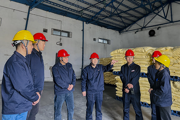 11月6日上午，公司總工程師馬軍忙深入現場開展安全專項檢查，圖為硫磺庫 (1).JPG